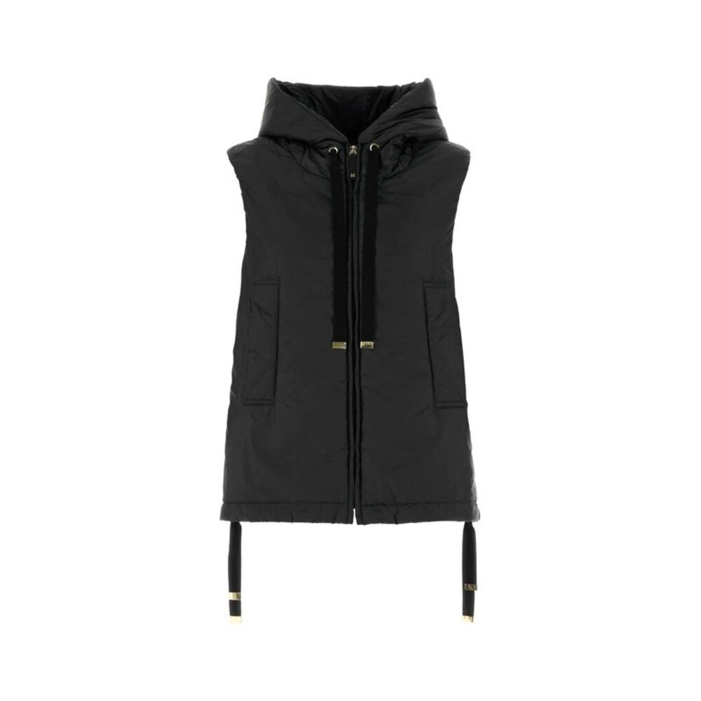 Max Mara The Cube Women Black Polyester Greengo Sleeveless Jacket